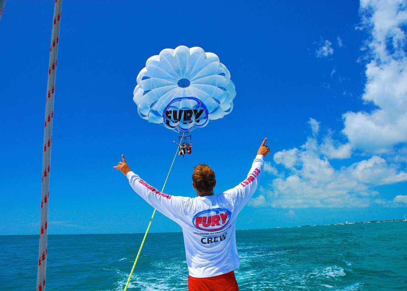 Key West Parasailing Adventure above Emerald Blue Waters